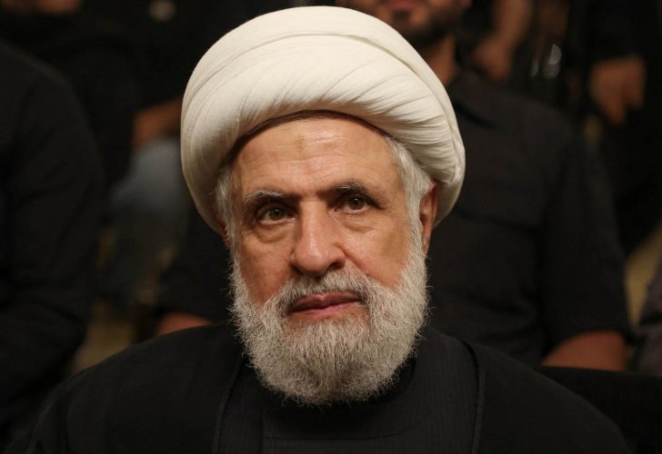 Hezbollah’s deputy leader Naim Qassem (Reuters photo)