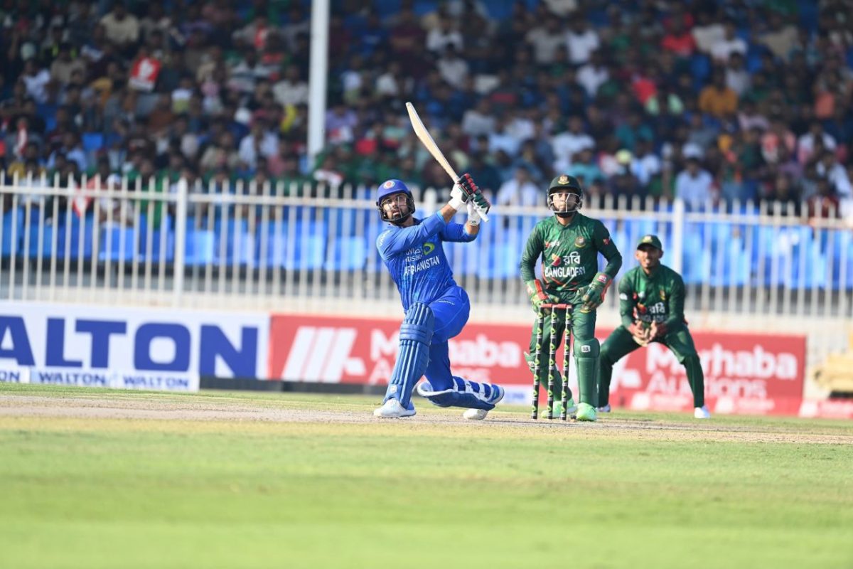 Mohammad Nabi revived the Afghanistan innings with a top score of 84
(ESPN Cricinfo Photo)
