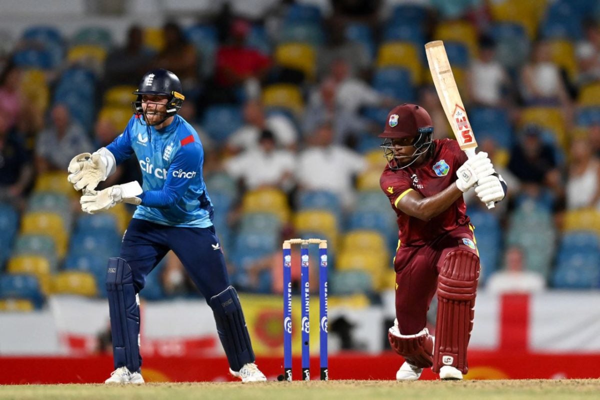 Keacy Carty marshalled the West Indian chase with an unbeaten 128, in the process becoming the first cricketer from St. Maarten to score a century for the hosts (ESPN Cricinfo Photo)