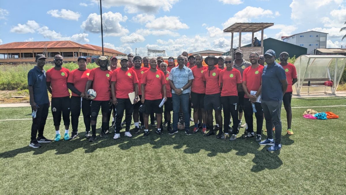 The participants who are currently undertaking the GFF-coordinated CONCACAF C License programme.