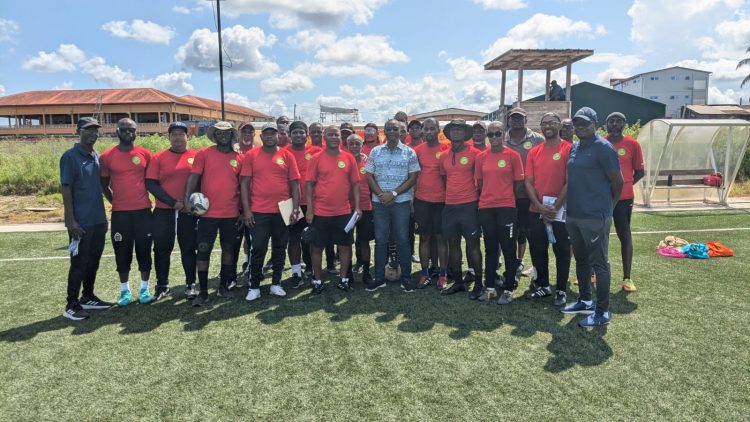 The participants who are currently undertaking the GFF-coordinated CONCACAF C License programme.