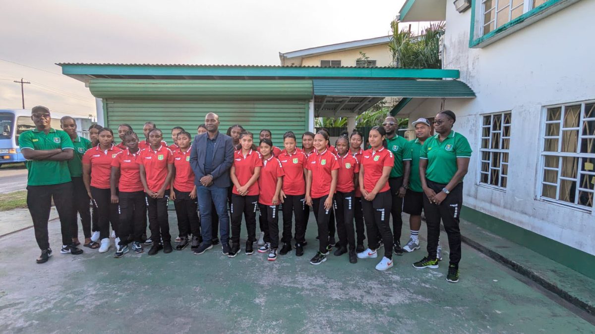 The Guyana U-17 women’s team
