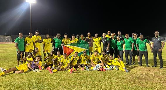 The Golden Jaguars, following their victory over Barbados, which sealed their place in the CONCACAF Prelims.
