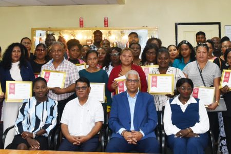 The graduates of Coca-Cola’s Growing Together Small Business Training Programme proudly displaying their certificates
