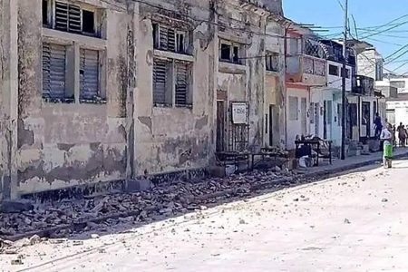 An earthquake rocked eastern Cuba on Nov 10, shaking buildings in Santiago de Cuba, the island’s second-largest city, and the surrounding countryside. PHOTO: AFP
