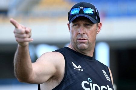 Marcus Trescothick points the way forward for England's new-look white-ball squad  •  Getty Images