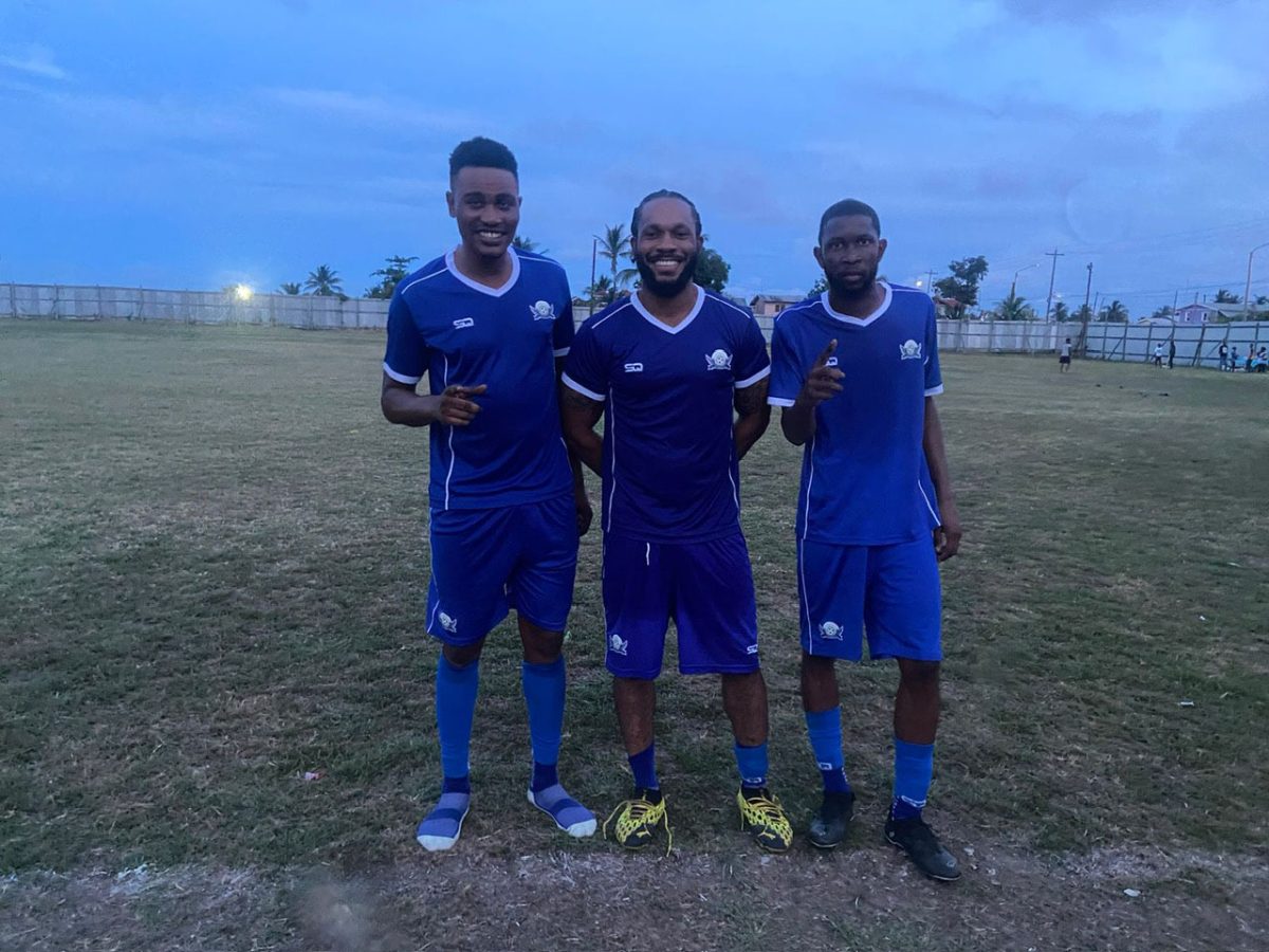 Pouderoyen scorers from left: Stephon Jupiter, Matthew Chidume, and Demetri Osbourne
