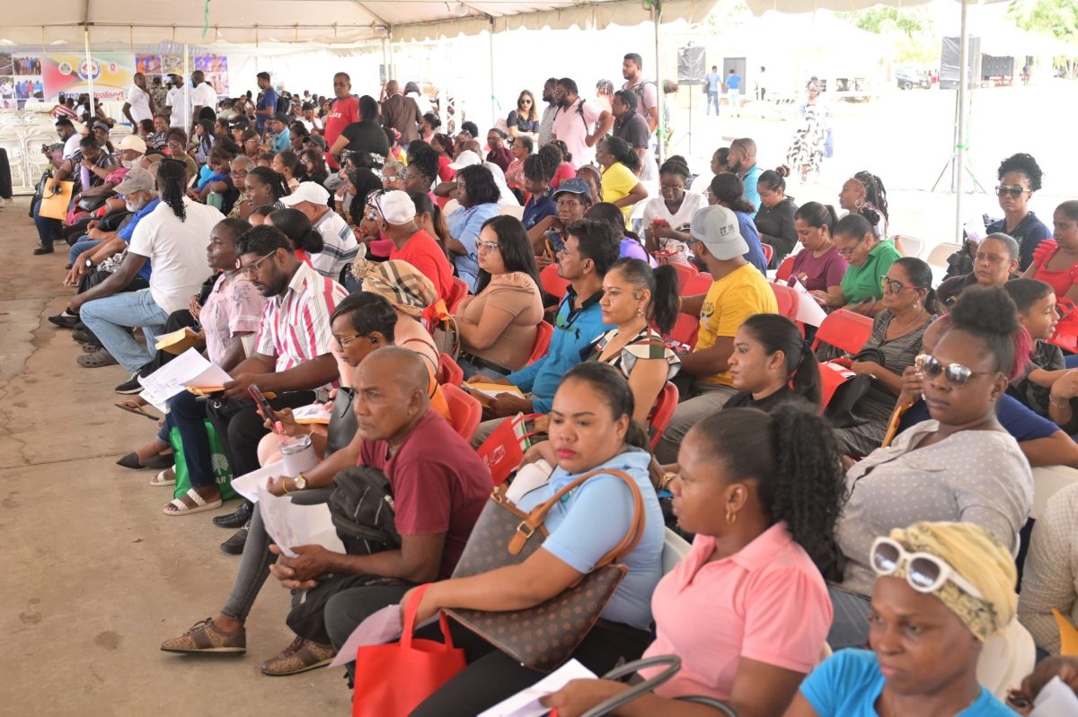 Some of those who gathered for the house lot distribution (CH&PA photo)