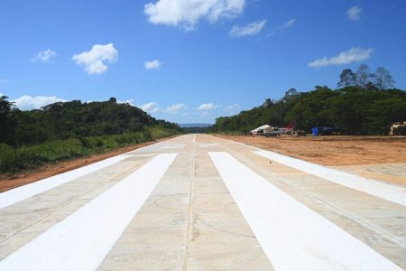 The new airstrip (Office of the President photo)
