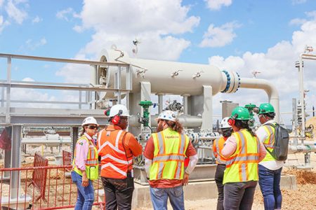 The inspection team at the site (Ministry of Labour photo)