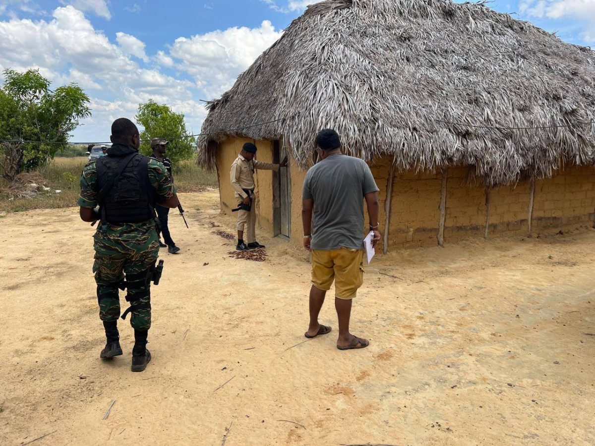 The search by the Joint Services (Police photo)
