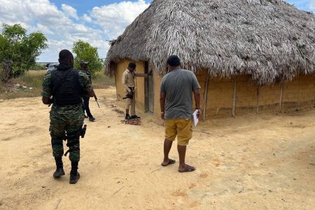 The search by the Joint Services (Police photo)
