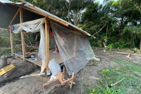 One of the camps (Police photo)