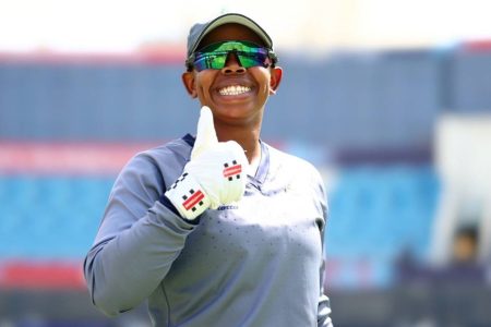 Sinalo Jafta has been the face of the ICC's initiative to block out social media abuse in the women's game  •  ICC/Getty Images