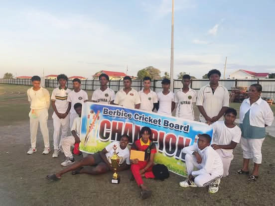 Rose Hall Community Centre crowned Berbice Cricket Board U-15 Champions – Stabroek News