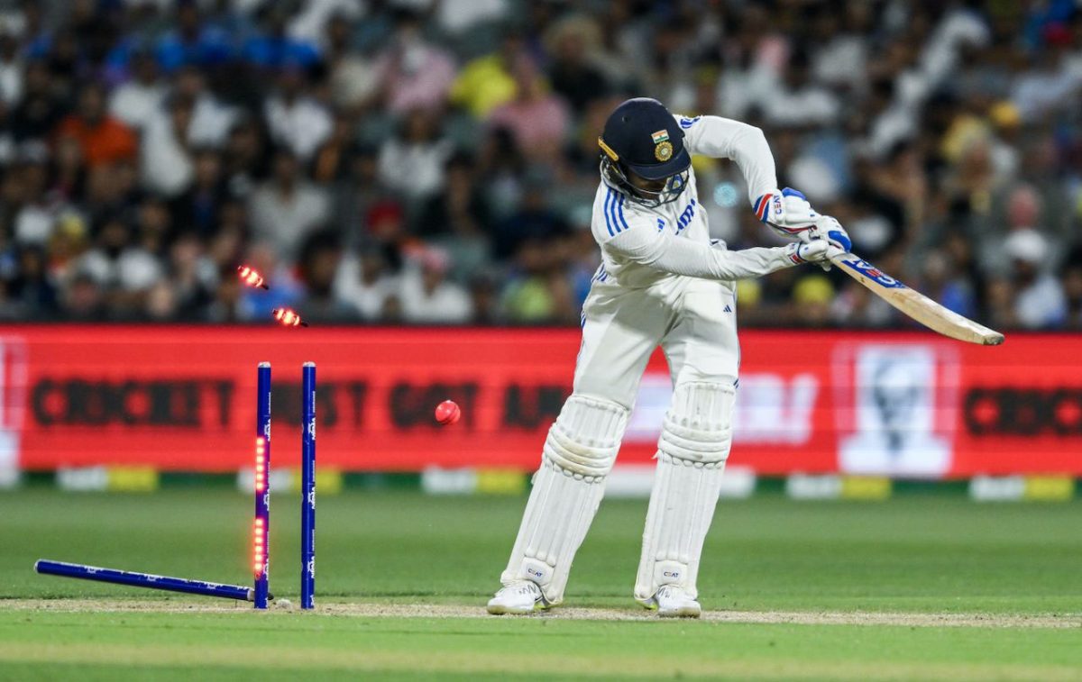 Demolished! Shubman Gill is bowled by Mitchell Starc for 28 (ESPN Cricinfo Photo)