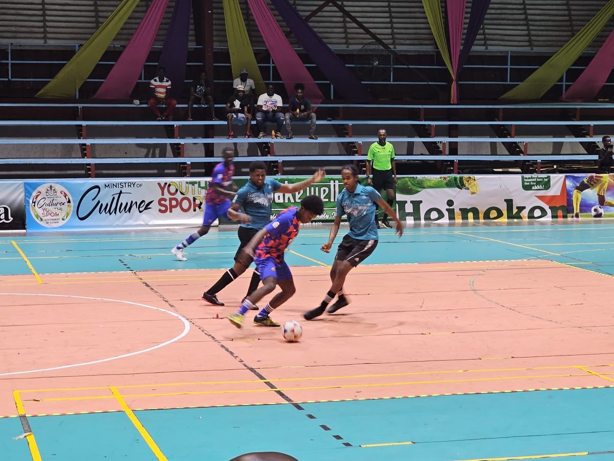 Part of the action in the Kashif & Shanghai Futsal Championship