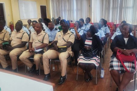 Prison officers and Directors at the launching of the training programme last Thursday at the Prison Service Conference room. 