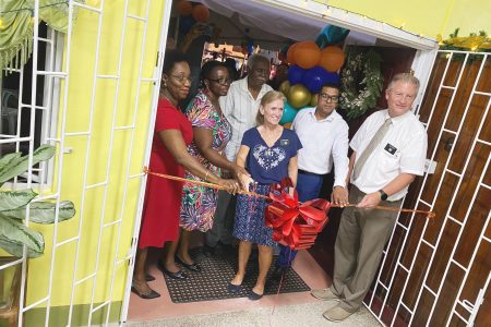 The ribbon cutting for the newly renovated Uncle Eddie’s Home.