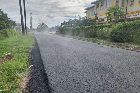 One of the roads completed (Ministry of Public Works photo)