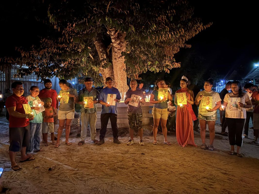 A vigil was held on Friday at St Cuthbert’s Mission in memory of Olive Andrews, her daughter Athina Andrews and Athena’s daughter, Emma, 7, who died in a crash two Saturdays ago. (Alvoro Simon Facebook page)