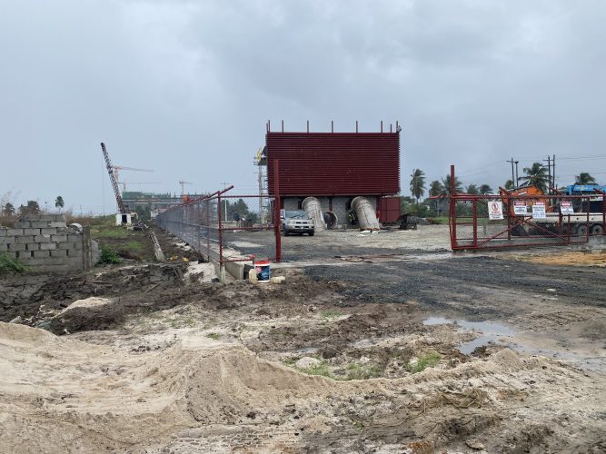 The soon-to-be-completed Liliendaal pump station
