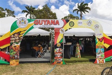 Guyana contingent at a previous Barbados Agro Fest event.