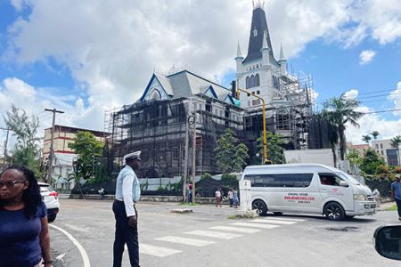 Reconstruction ongoing on City Hall