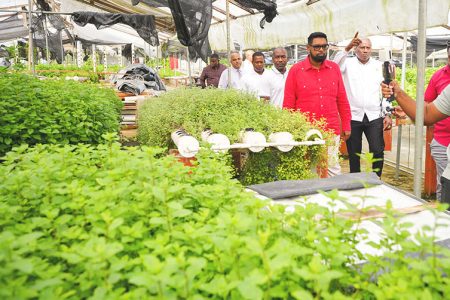 The farm visit (Office of the President photo)
