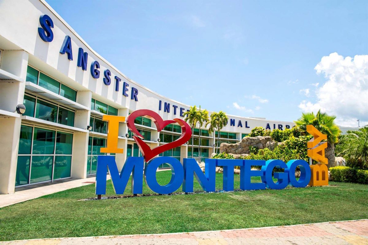 Sangster International Airport in Montego Bay, where many of the tourists visiting Jamaica enter the island.