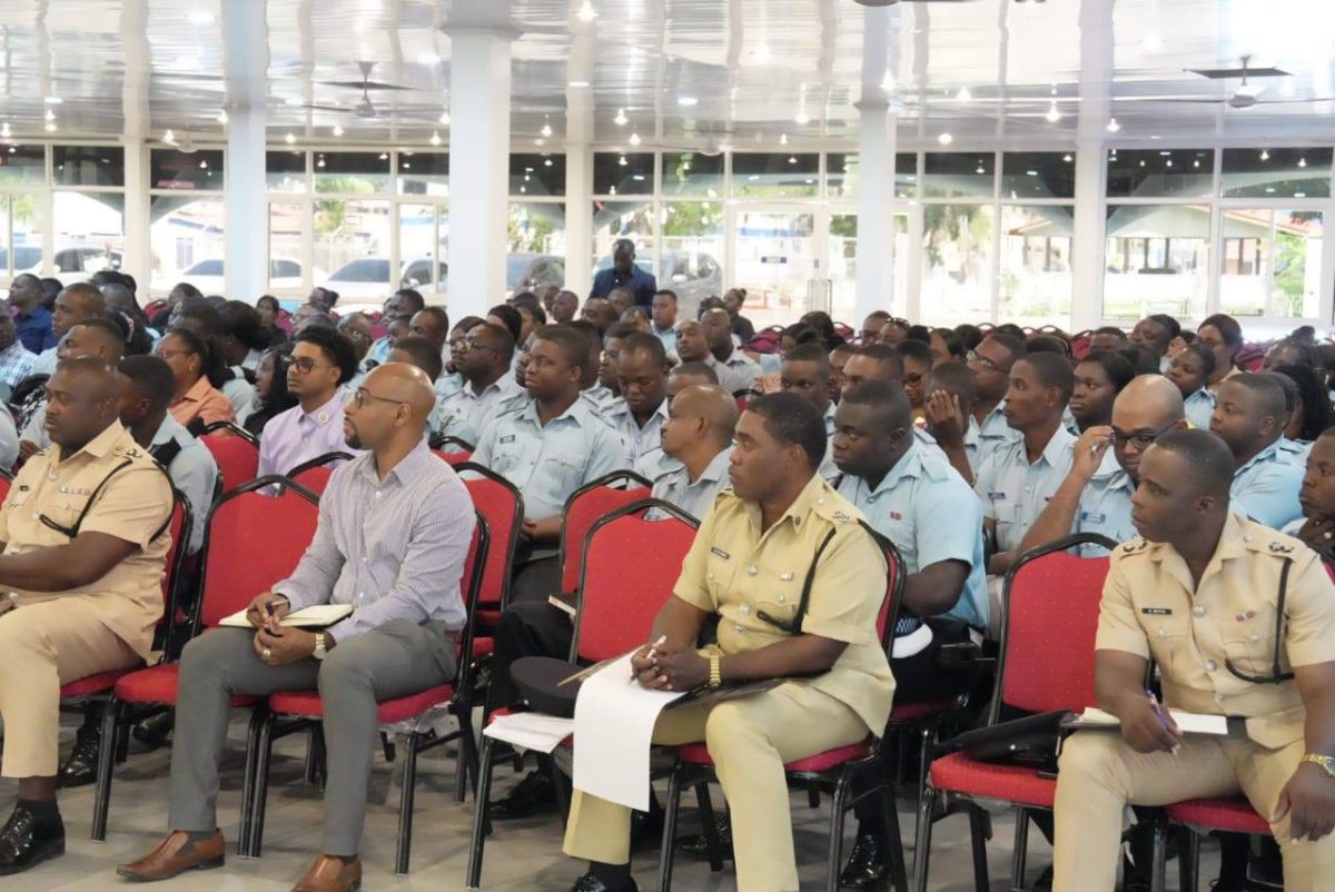 Policemen and women at the event