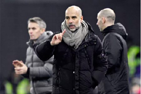 Premier League - Ipswich Town v Manchester City - Portman Road, Ipswich, Britain - January 19, 2025 Manchester City manager Pep Guardiola