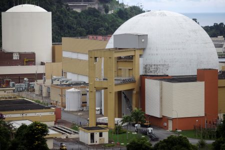 A view shows Brazil's Angra dos Reis nuclear complex, located 240 km (150 miles) from Rio de Janeiro, in Angra dos Reis March 14, 2011. REUTERS/Ricardo Moraes/File Photo 