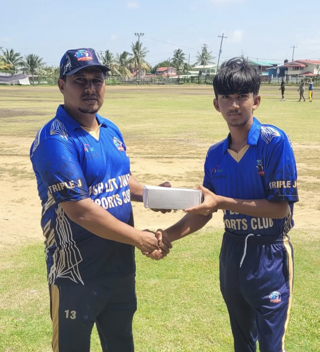 Bush Lot United Sports Club receives cricket ball donation – Stabroek News