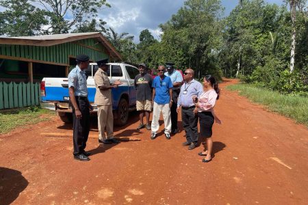 The team that visited (Police photo)