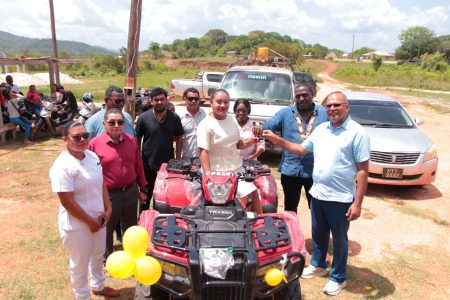 One of the ATVs being handed over (Ministry of Health photo)
