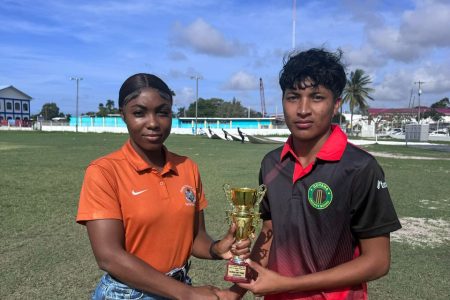 Salim Khan of Berbice was adjudged the man of the match following figures of 4-30 with the ball