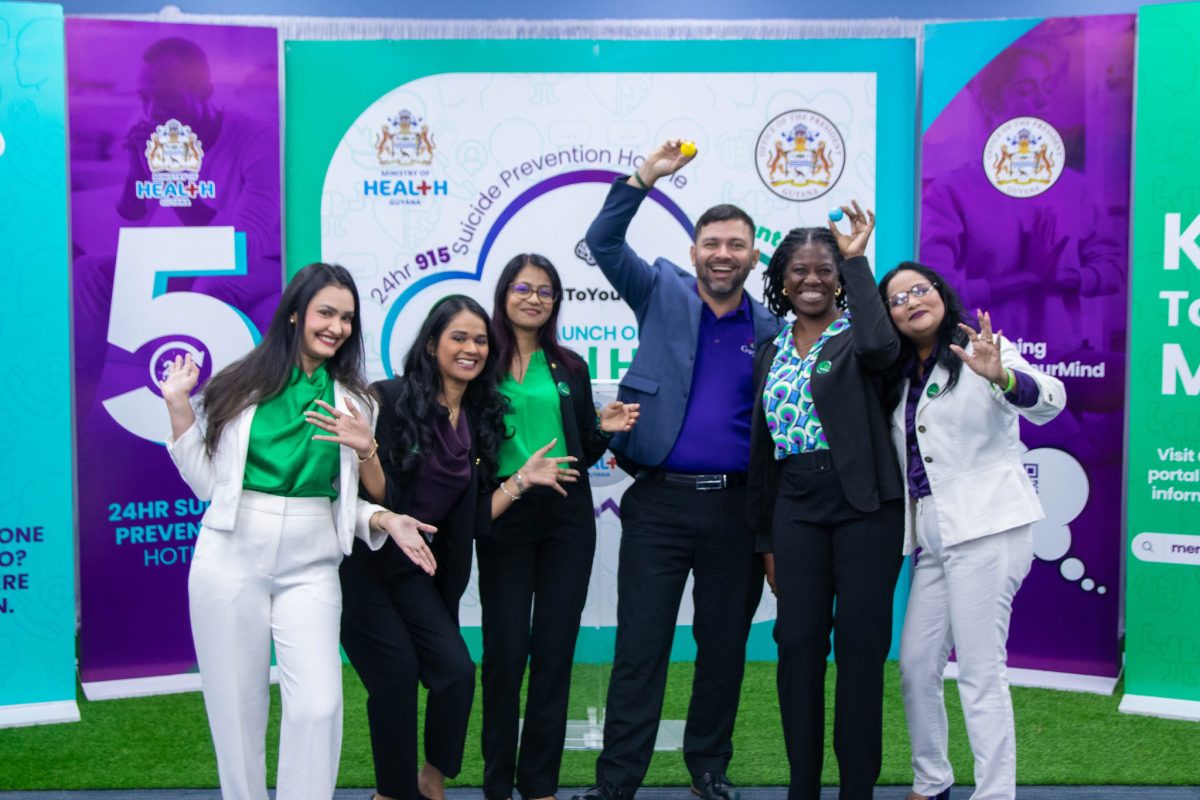 Some of the participants in the launch of the mental health initiative (Ministry of Health photo)