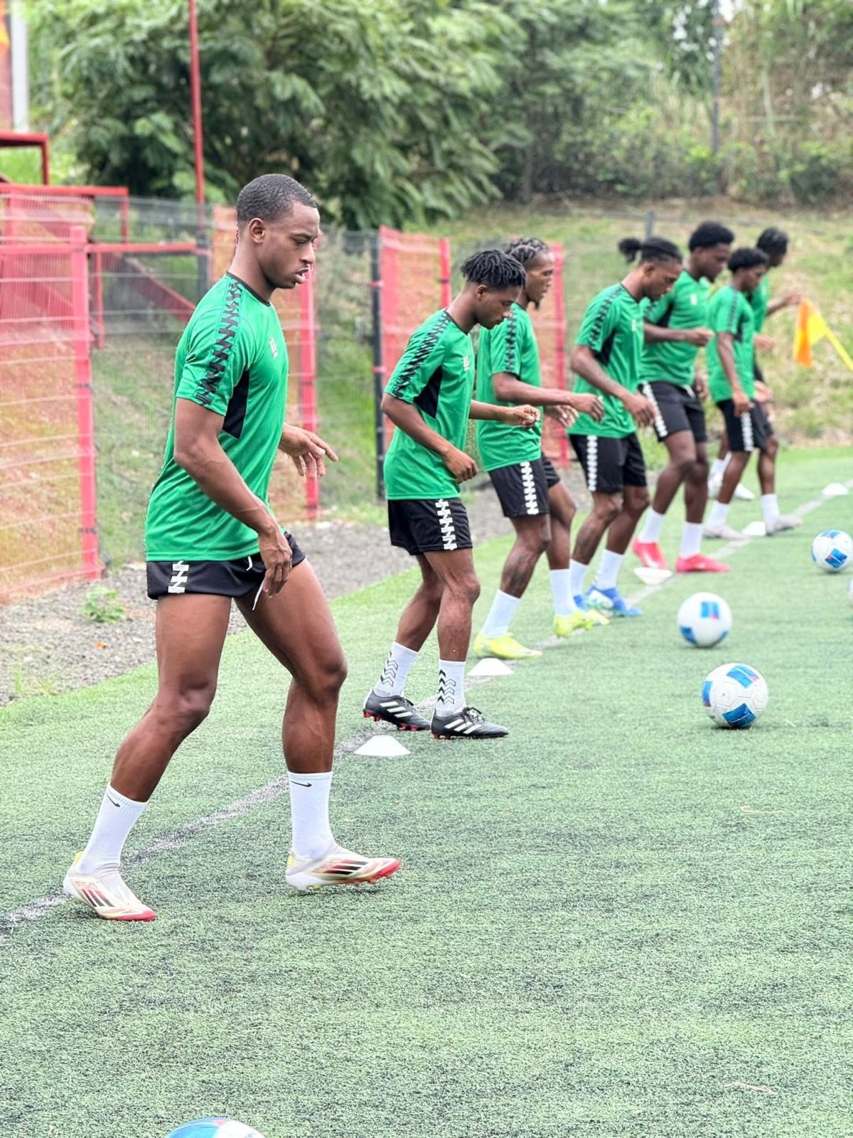 Members of the Golden Jaguars unit going through their spaces at the training camp in Costa Rica
