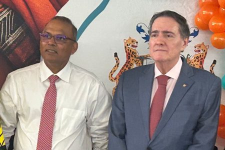 Health Minister Frank Anthony and director of PAHO/WHO Jarbas Barbosa 
