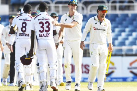 Australia crushed the West Indies by 137 runs in the final Test of the three-match series in Kingston on Monday, sealing a
3-0 whitewash. The Caribbean side was bowled out for just 27 (the second lowest score in test history) in the second innings.
