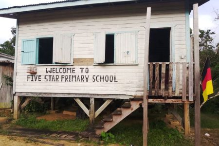 The building that is being used for the Five Star primary school in Matarkai sub-region of Region One (WIN photo)