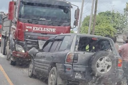 The two vehicles (Police photo)