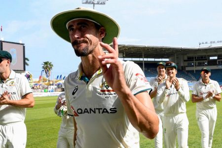 Mitchell Starc took his wicket tally to 402 in Test cricket (Getty image)