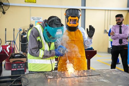 A demonstration of the skills that can be taught at the facility
(Ministry of Education photo)