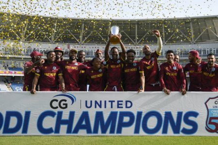 West Indies won their first men’s bilateral ODI series against Pakistan
since 1991. (AFP/Getty Images)
