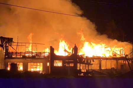 The fire last night
