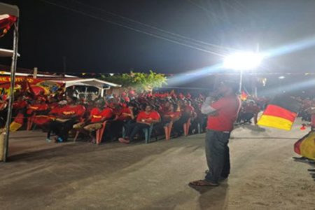 Part of the gathering at the PPP’s public meeting in Success