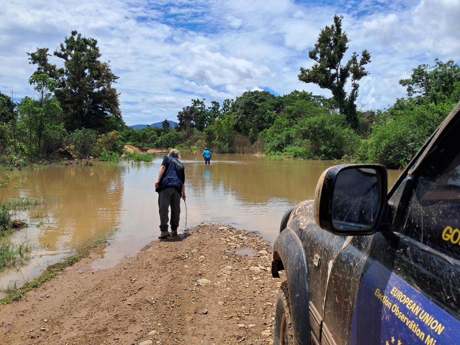 EU long-term observers working in Region Nine