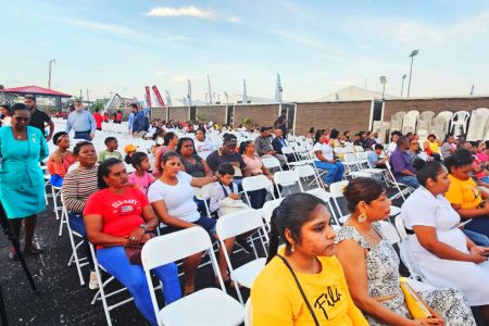 A section of the gathering at the opening of the expo yesterday
